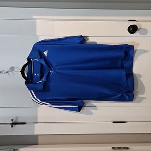 Adidas Men's blue and white shirt